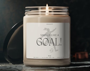 Smells Like a Goal Candle, Soccer Player Gift, Womens Soccer Candle, Gift for Her, Birthday Gifts, Graduation Gifts, Choose from 9 Scents