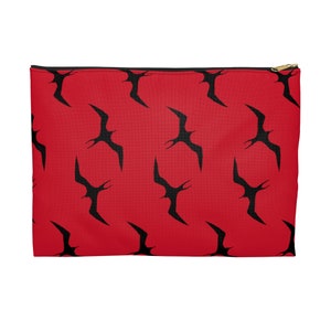 Monedero rojo Iwa Bird, bolsa de aseo Iwa Bird, disponible en 2 tamaños, elegante monedero hawaiano Iwa Bird Coin