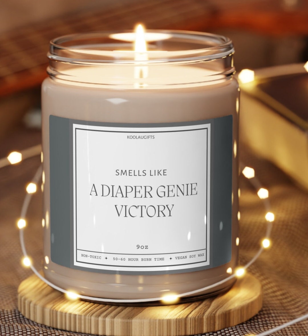 Smells Like a Diaper Genie Victory Wax Candle Funny New Etsy