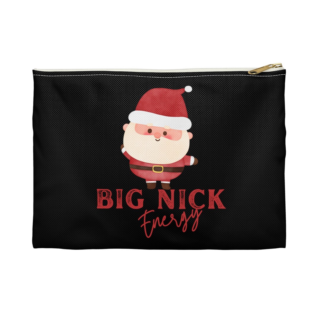 Big Nick Energy Vintage Santa Christmas Zipper Pouch Festive - Etsy