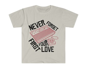 Never forget your first love  Unisex Softstyle T-Shirt