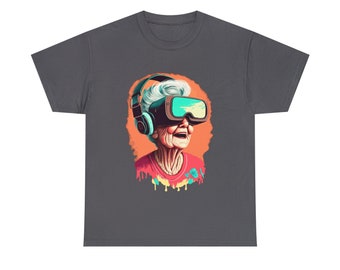 Old lady Gamer Unisex Heavy Cotton Tee