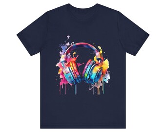 Gamer's Canvas: Watercolor Waves Tee
