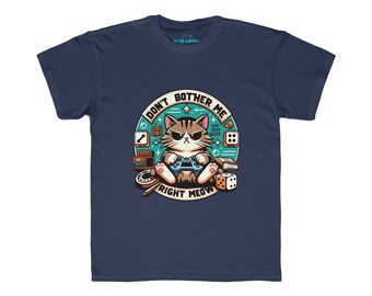 Don't Bother Me Right Meow  Kids Regular Fit Tee