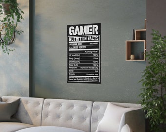 Gamer Nutrition Satin Posters (210gsm)