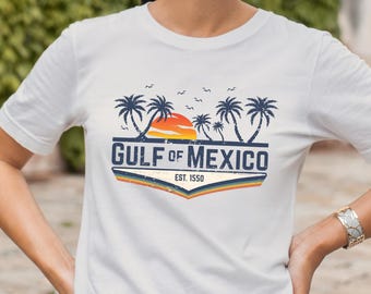 Gulf of Mexico Shirt,Gulf Coast Shirt,Historical Gulf of Mexic, Golfo de Mexico Shirt,Gift for Mexico Lover,Gulf of Mexico Gift Shirt,