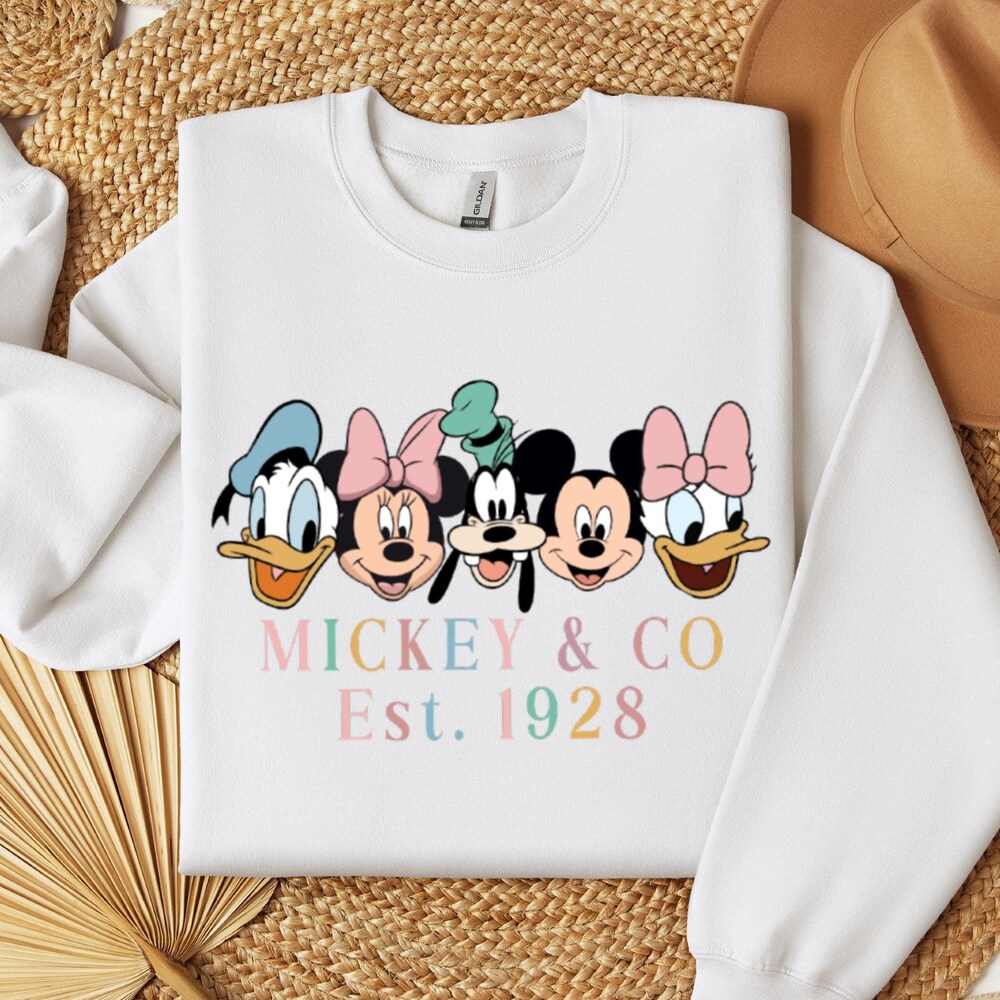 Retro Disney Mickey And Co Sweatshirt,Disney Mickey And Friends Sweater,Disney Friends Sweater,Disney Trip Sweater,Disneyland Trip Sweater, Bespoketshirt