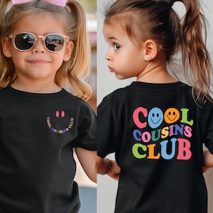 Cool Cousins Club Shirts, Cousin Crew Toddler T-Shirt, Cousin Crew Kids Shirt, Retro Style Toddler Tee, Natural Color Baby Bodysuit,