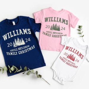 Custom Family Christmas Shirts,Xmas Matching Family Shirts,Personalized Name Xmas Shirt,Christmas Family Gift Shirt,Family Christmas Shirt,