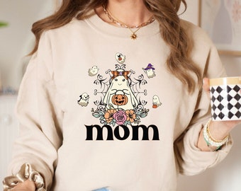 Halloween Mom Sweatshirt, Halloween Mommy Sweatshirt, Spooky Mama Sweater, Spooky Season Sweats, Halloween Gifts, Sweatshirts For Mommy