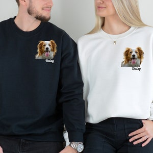 Custom Dog Sweatshirt, Custom Cat Photo Shirt, Cat Lover, Personalized Cat Photo and Name Shirt, Custom Name Cat Shirt, Dog Mama, Cat Mama