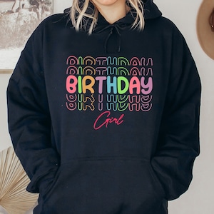 Birthday Girl Hoodie, Birthday Hoodie, Birthday Party Hoodie, Birthday Gift Hoodie, Gift For Her, Birthday Gift Ideas, Birthday Party Outfit
