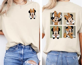 Leopard Minnie Mouse Women Shirt,Cute Disney Safari Shirt,Minnie Animal Kingdom Shirt,Disney Girls Trip Shirt,Magic Kingdom Shirt,