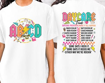 Comfort Retro Daycare Tour Shirt,Daycare Shirt,Daycare Worker Gift Shirt,Cute Daycare Gift Tee,Childcare Provider Shirt,Toddler Teacher Tee,