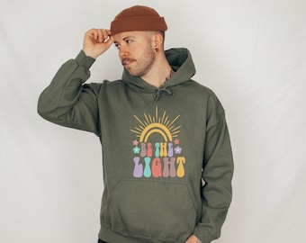 Be The Light Hoodie, Inspirational Hoodie, Christian Hoodie, Sun Hoodie, Religious Hoodie, Birthday Gifts, Gift For Her, Gift For Him