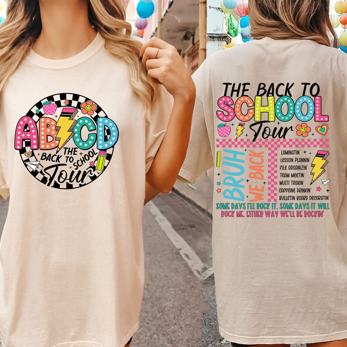 Comfort Color the Back to School Tour Shirt,abcd Teacher Shirt,teacher ...
