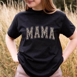Leopard Mama Shirt, Mothers Day Gift Shirt, Mom Shirt, Retro Mama Shirt, Gift For Mom, Mama Shirt, Leopard Mama T-Shirt