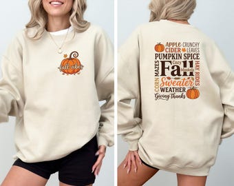 Fall Vibes Sweatshirt, Thanksgiving Sweatshirt, Cozy Autumn Pullover, Pumpkin Season Sweater, Fall Lover Gift, Thanksgiving Gift