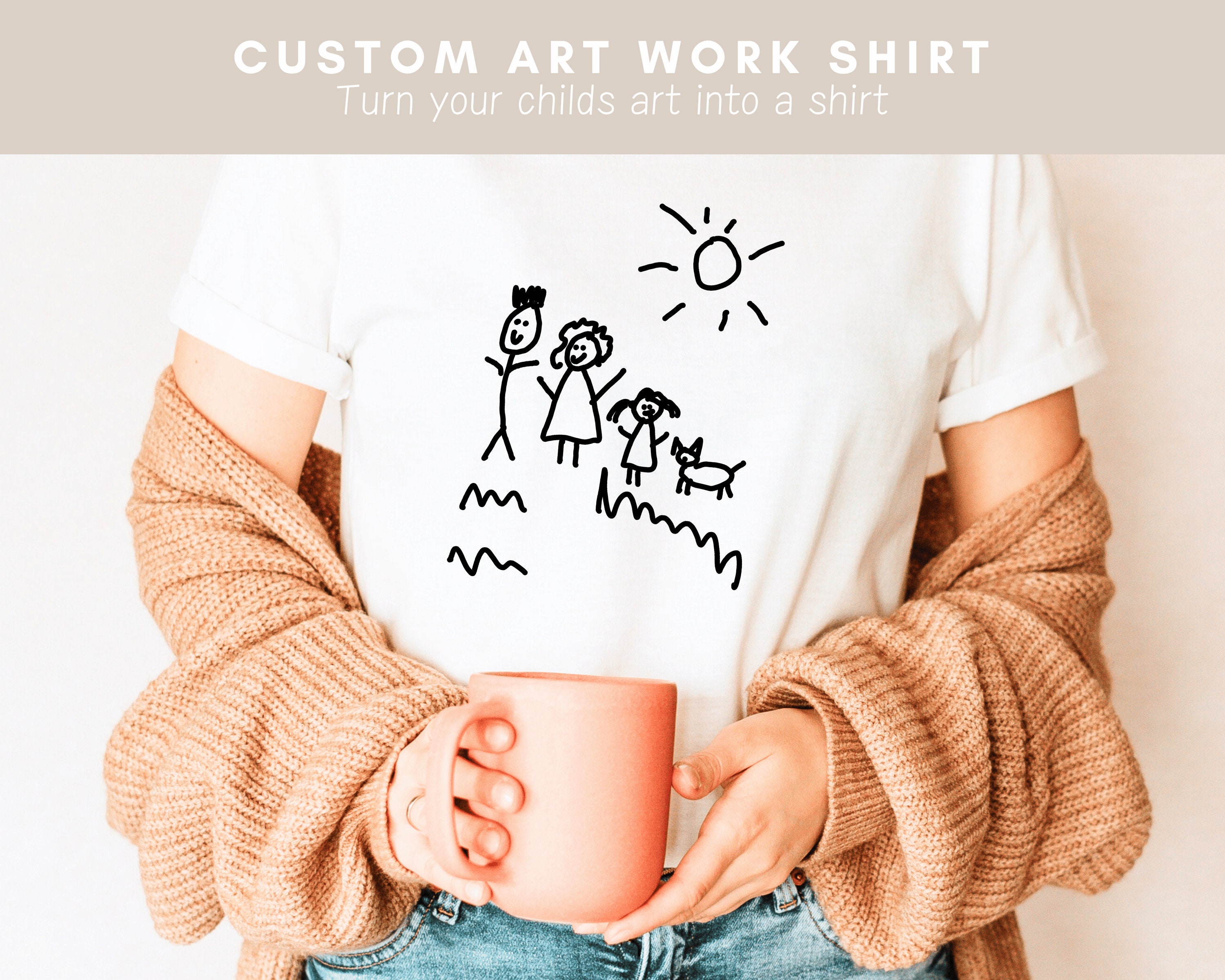 Child's Art Shirt, Custom Art T-shirt, Print Your Own