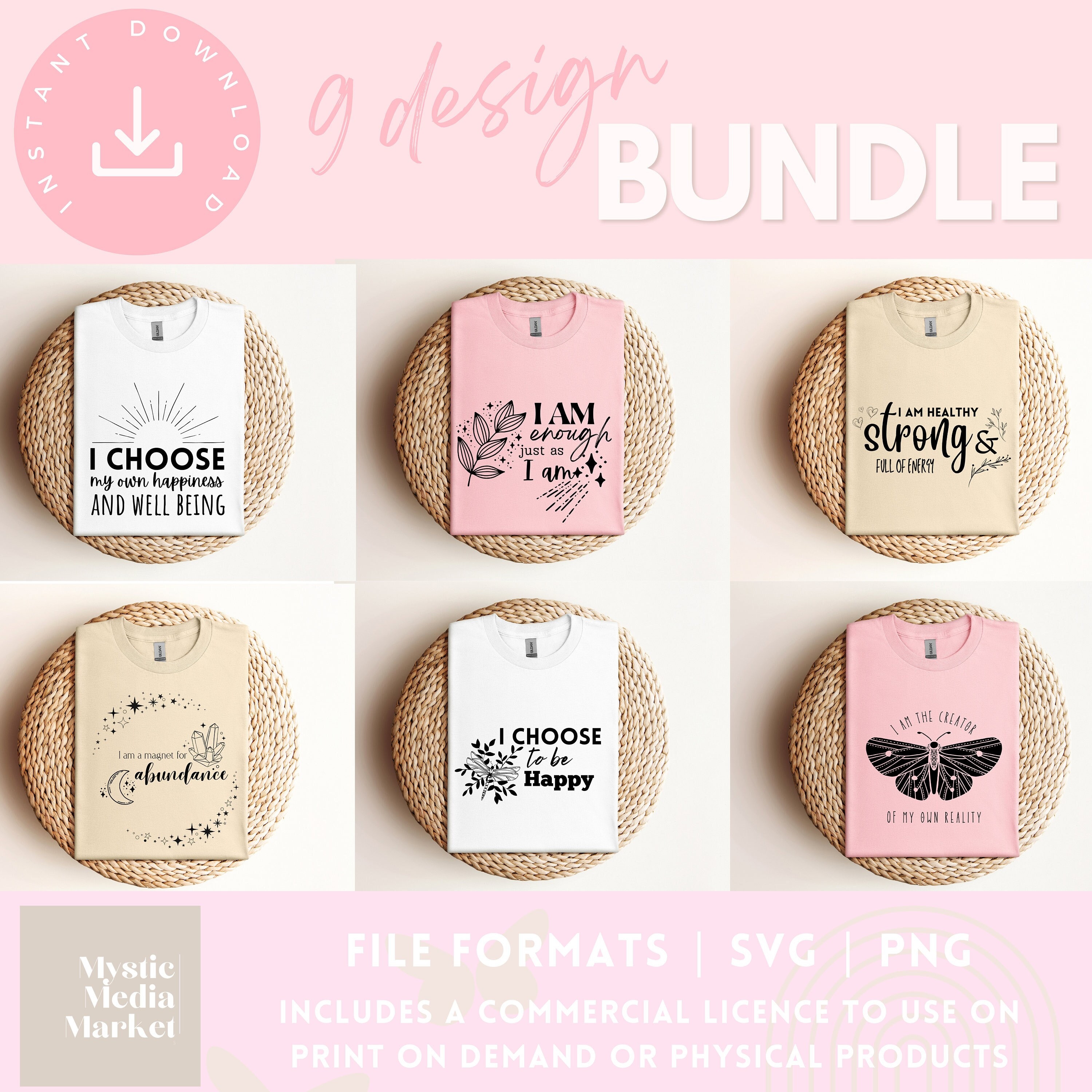 Boho Inspirational Svg Png Bundle Motivational Svg Positive ...