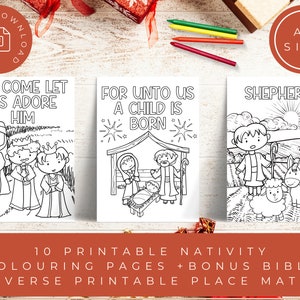 Nativity Coloring Pages, Christmas Bible Scripture for Kids, Preschool Christmas Story, Baby Jesus Church Activity, Nativity Coloring page