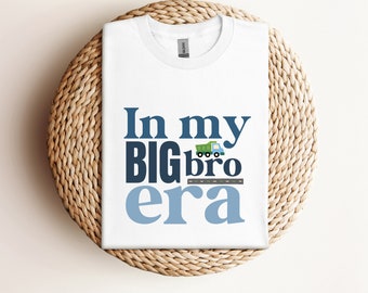 Dans ma chemise big bro era t-shirt grand frère promu chemise grand frère annonce grand frère annonce de grossesse