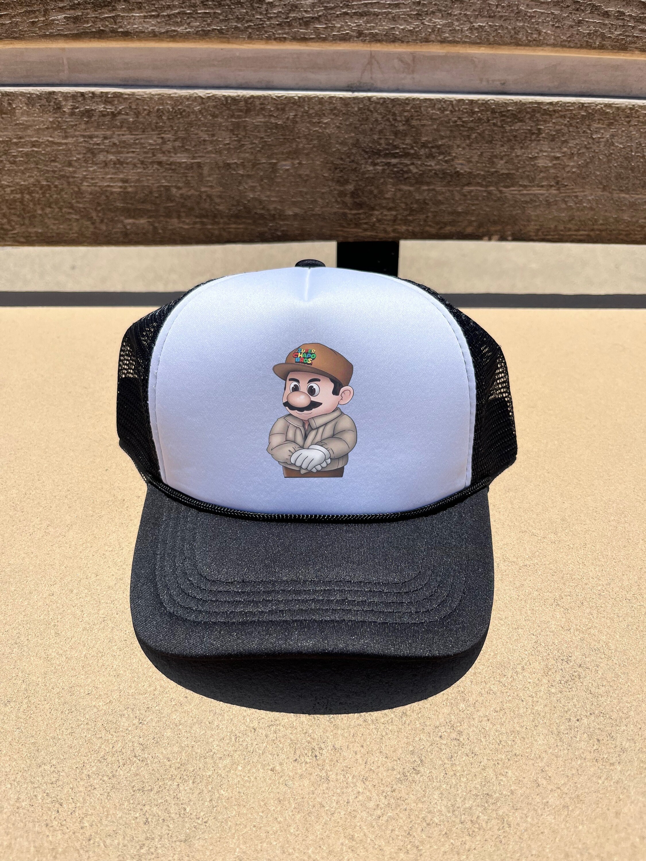 Chapo Bros Hat White, La Chapizza JGL Gorra Bros, El Chapo Embroidery
