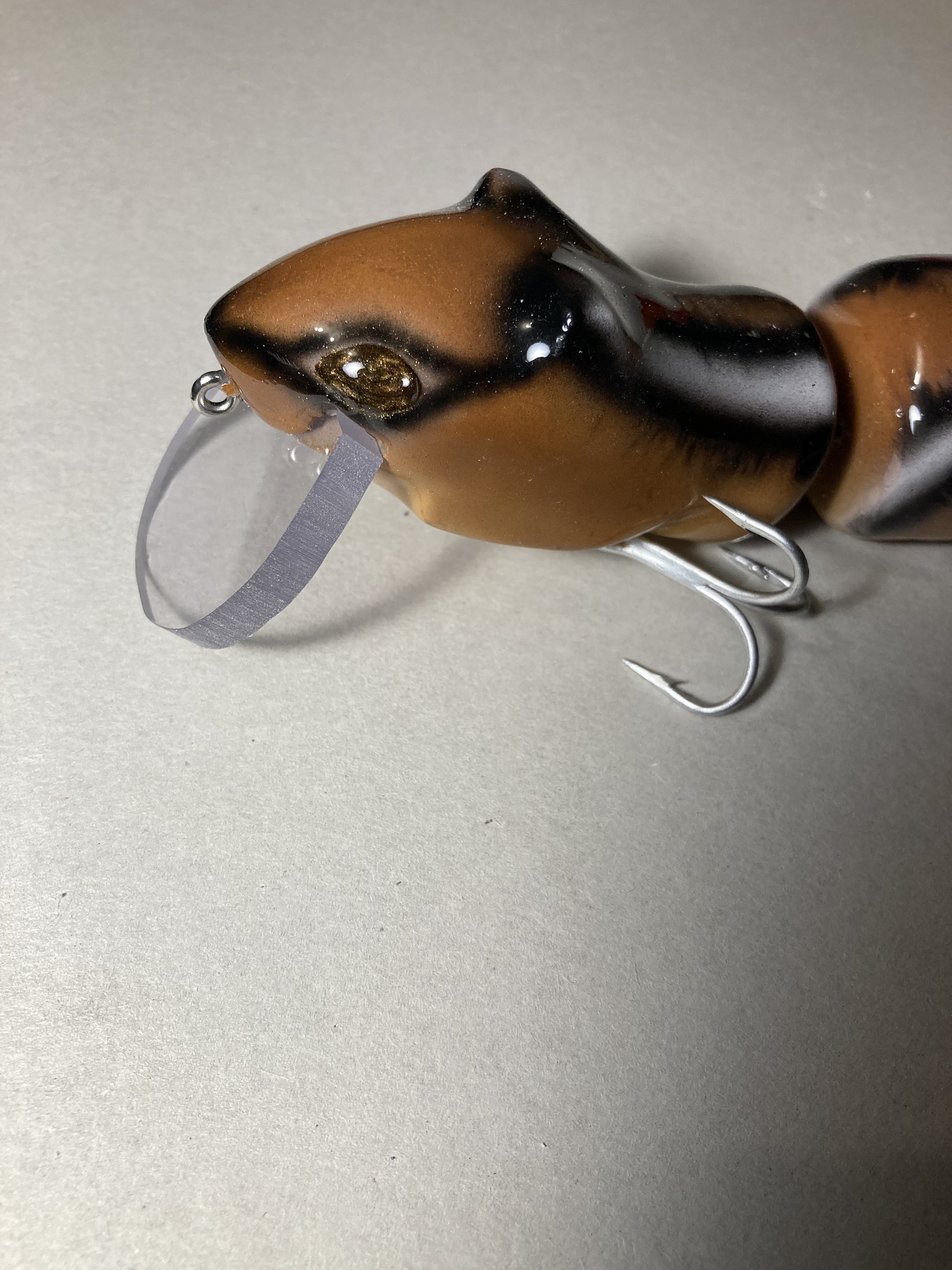 Custom Fishing Lure Hand Made Hand Painted Swimbait the Bandit Chipmunk