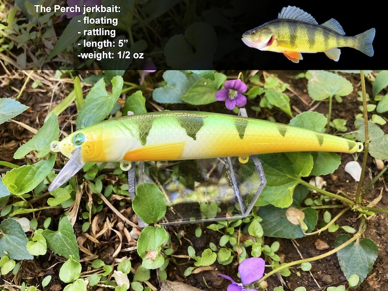 Fishing Lure Gift Box Custom Hand Painted Hard Bait Set 6 Etsy