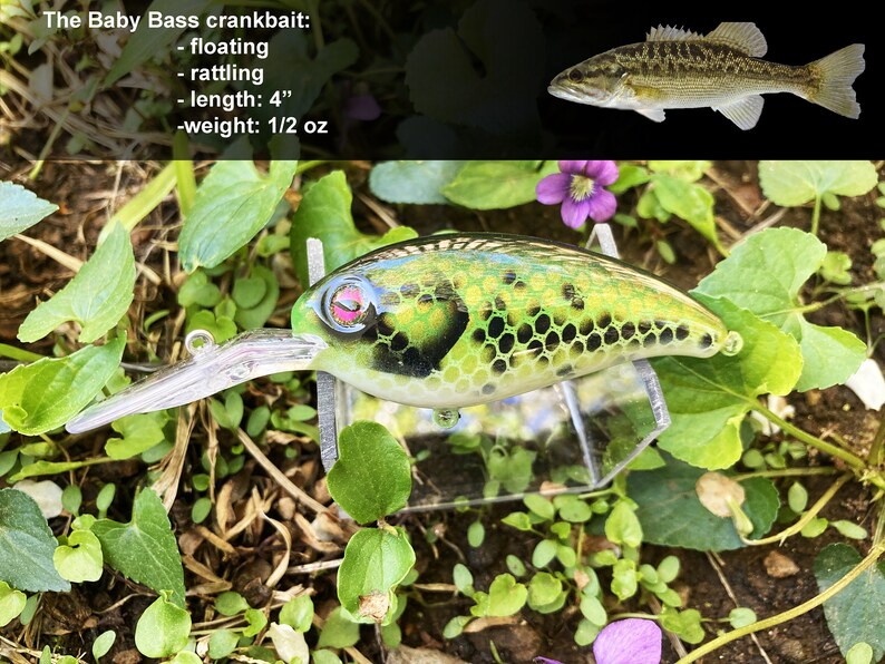 Fishing Lure Gift Box Custom Hand Painted Hard Bait Set 6 Etsy