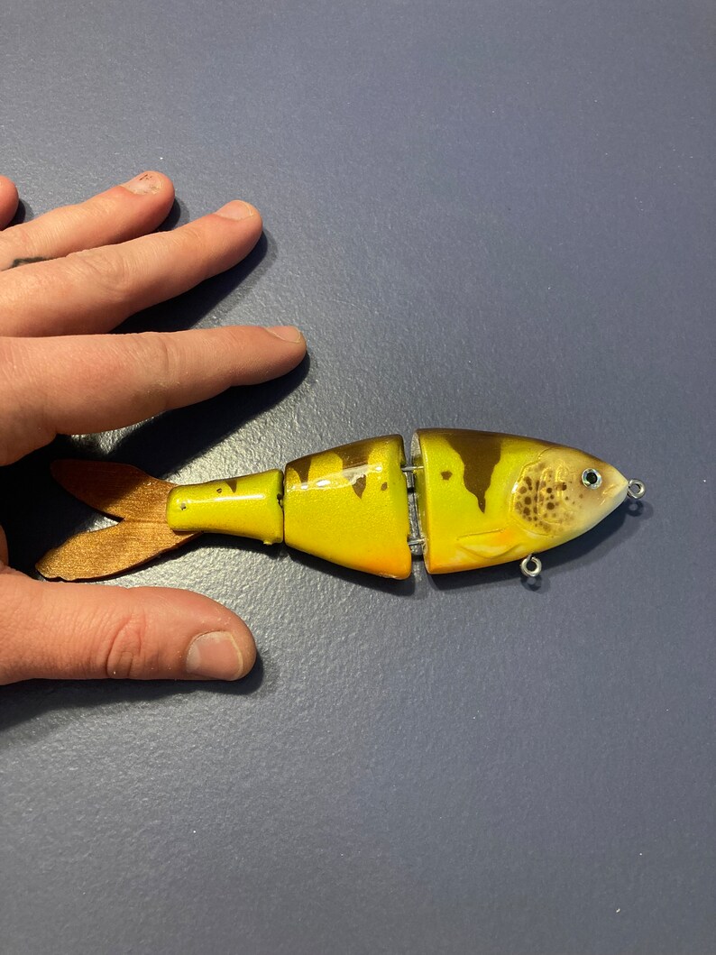Custom Fishing Lure Hand Made Hand Painted Swimbait the Speed Demon 04