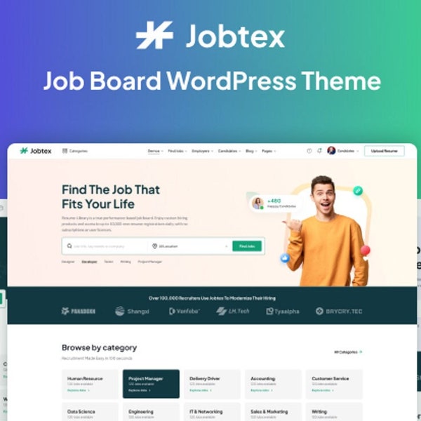 Jobtex – Jobbörse WordPress Theme