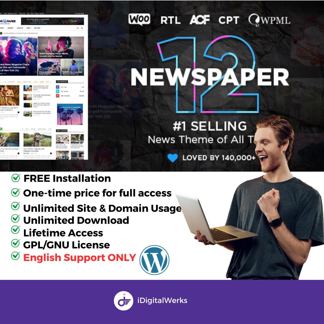 Newspaper Wordpress Theme: Blog, Magazine, News - Etsy