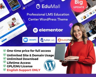 EduMall - Tema WordPress per l&#39;istruzione LMS professionale