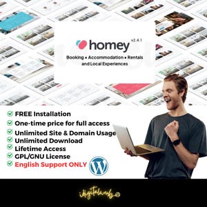 Homey – Reservierung und Verleih WordPress Theme