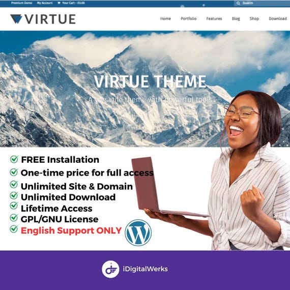 How to Imbed a Video in Free Virtue WordPress Theme 