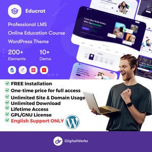 Educrat - Online Course Education WordPress Theme