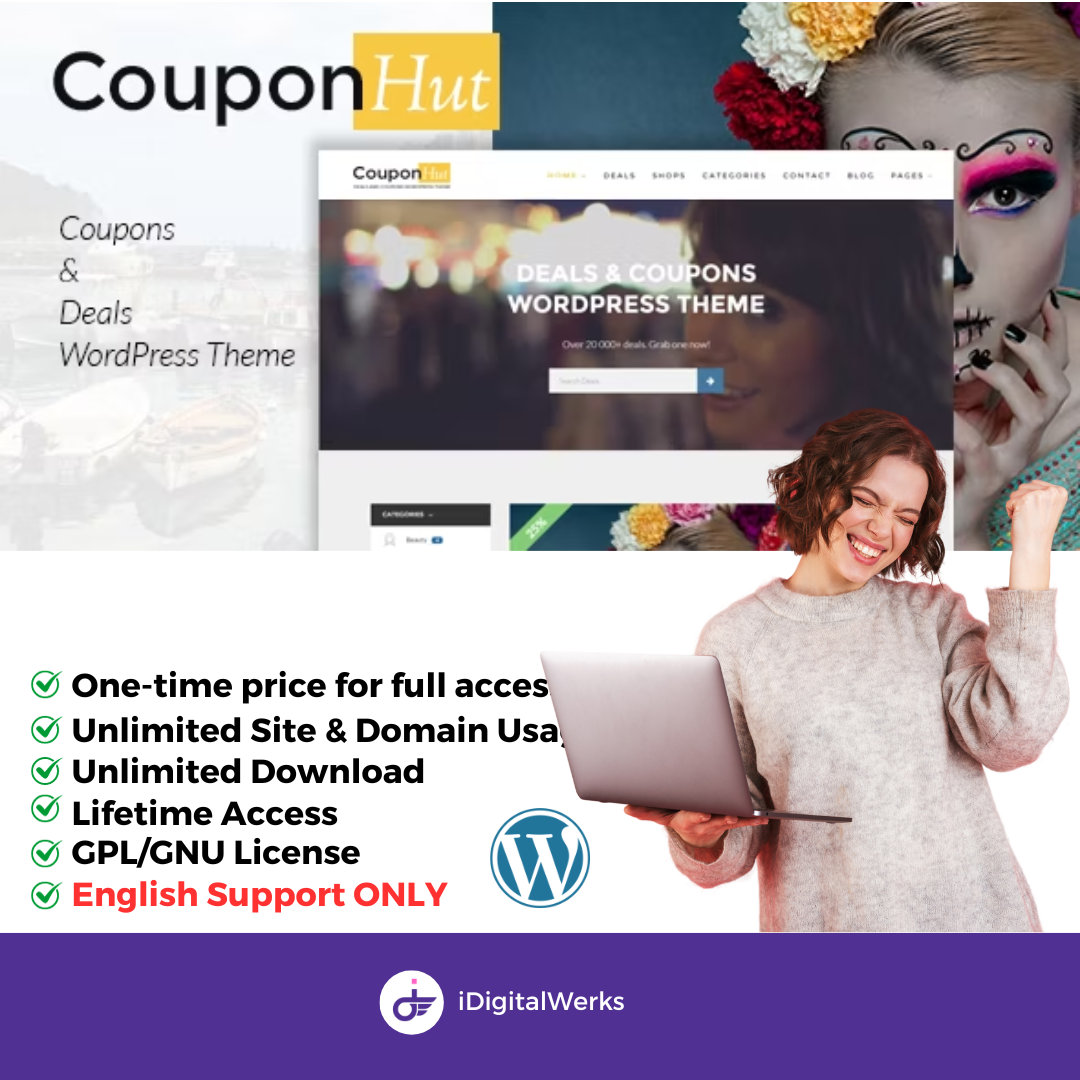 CouponHut – Coupons & Deals WordPress Theme