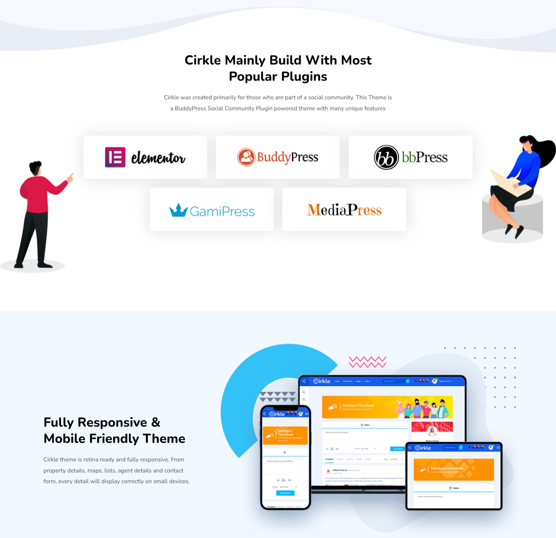 Cirkle Social Networking Wordpress Theme 