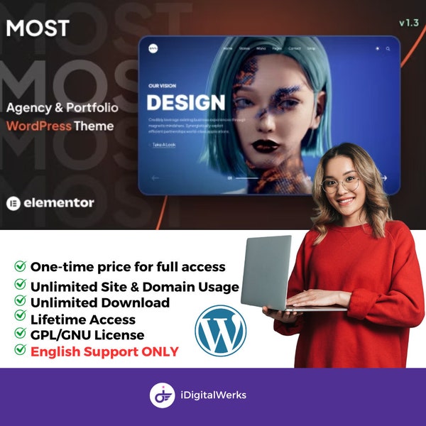 Most – Creative Agency and Portfolio WordPress Theme