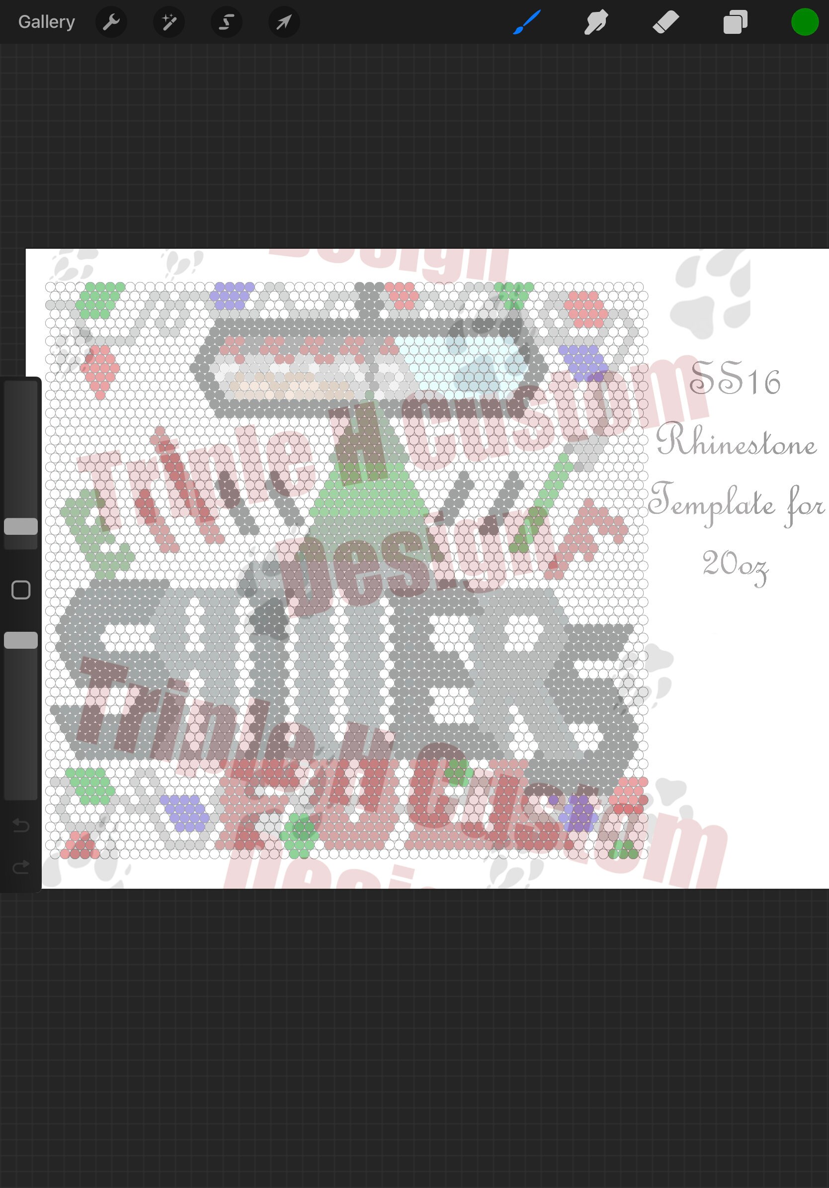 4mm Honeycomb Rhinestone Template Guide - SHITTERS FULL - Etsy