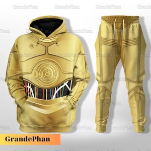 ハロウィン C3Po コスチューム コスプレ 3D シャツ、スターウォーズ ドロイド シャツ、C3Po パーカー、Bb8 コスチューム、ギャラクシーエッジ、ヨーダ シャツ、ディズニーランド コスチューム