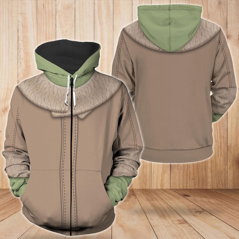 Baby Yoda Costume Cosplay Hoodie Jogger, Star Wars Cosplay Tshirt