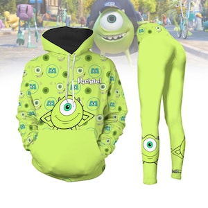 Mike Monster University Hoodie Legging, Sully Boo Celia Roz, Disney Monster Tee, Magic Kingdom Shirts, Disneyland Trip Hoodie
