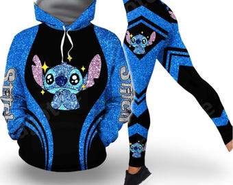 Sudadera con capucha de Stitch, camiseta unisex de Stitch, camiseta con estampado 3D de Stitch, leggings de yoga de Stitch para mujer, pantalones de gimnasio, sudadera de Lilo y Stitch