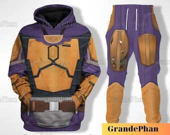 Halloween Mandalorian Star Wars Kostium Bluza Z Kapturem, Mandalorian Grogu Bluza, This Is The Way, T-shirt Unisex, Halloween Dresy