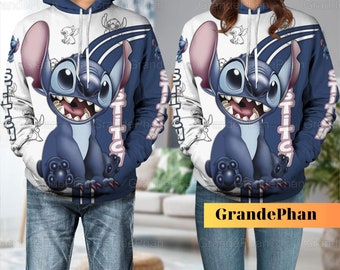 Disney Stitch Hoodie, Lilo Stitch Sweatshirt, Ohana Means Familie Shirt, Disneyland Sweatshirt, Stitch Cartoon Hoodie, Unisex Hoodie