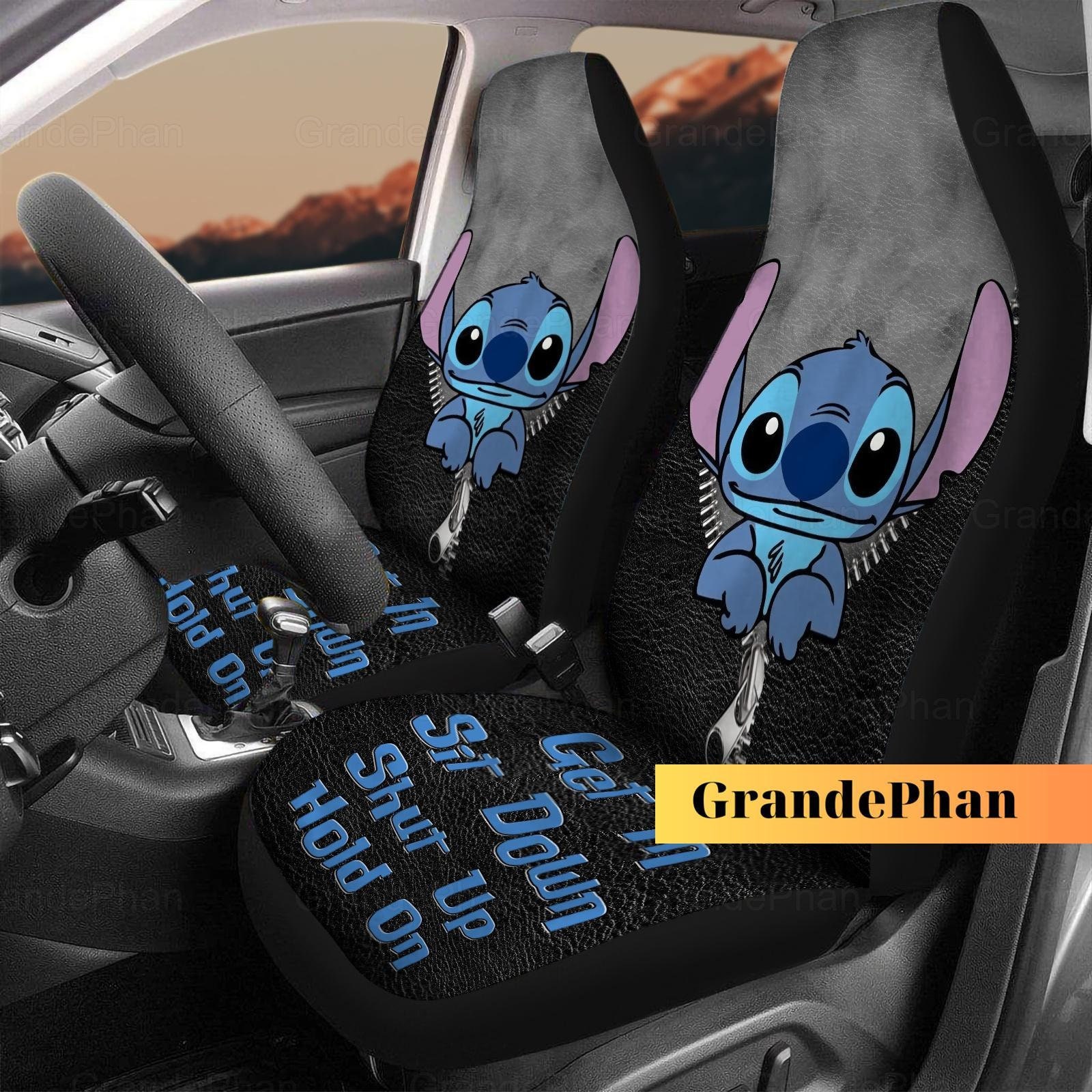 Discover Stitch, Stitch Get In Sit Down Shut Up, Disney Autositzbezug