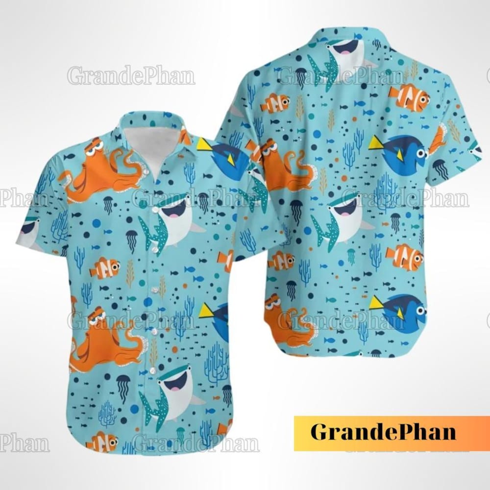 Epcot Shirt, Squirt Shirt, Button Up Shirt,Halloween Finding Nemo Button Shirt, Disneyland Shirt, Nemo Shirt, Finding Dory Shirt Francisco49Ers