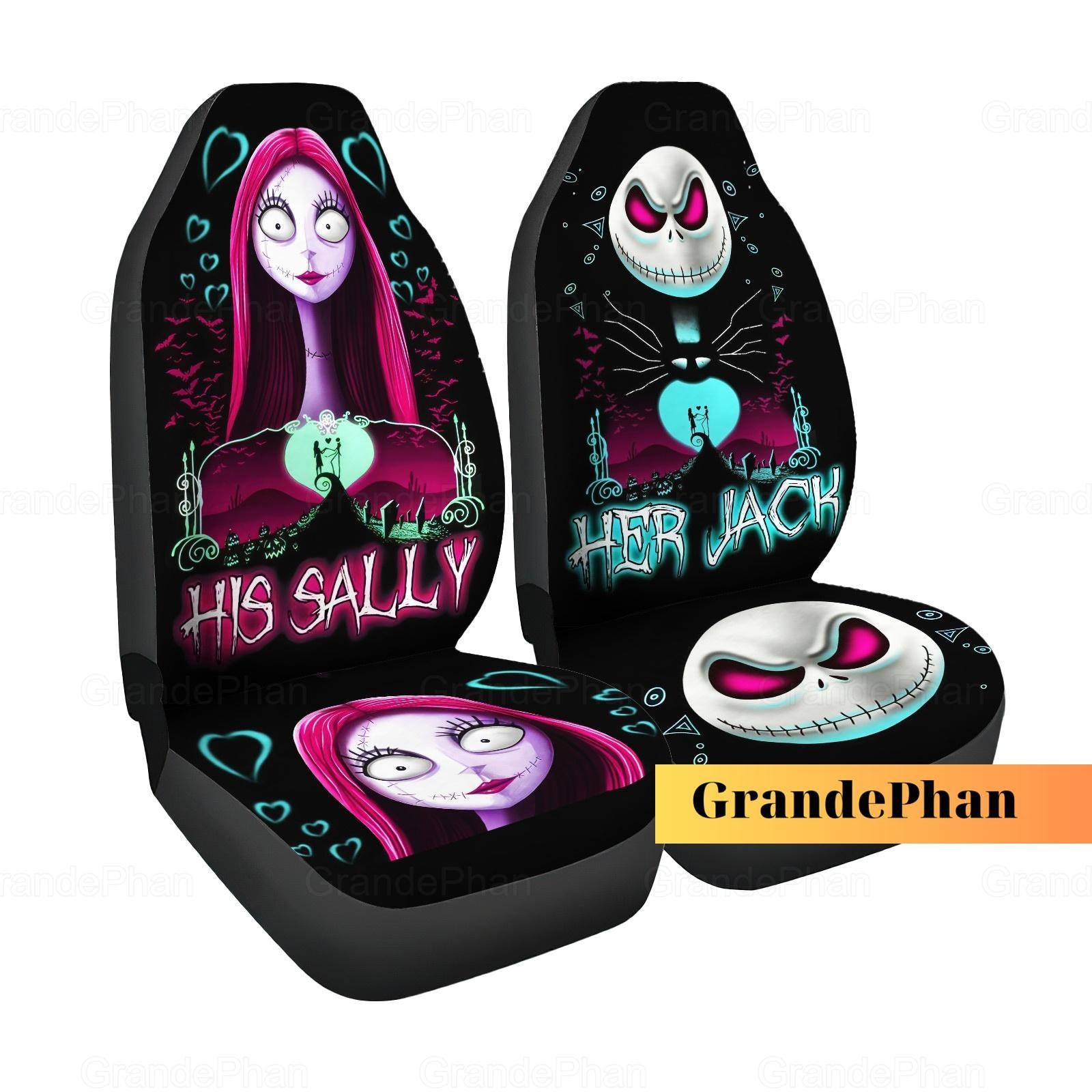 Discover Jack und Sally, ihr Jack seine Sally, Jack Skelington, Disney Autositzbezug